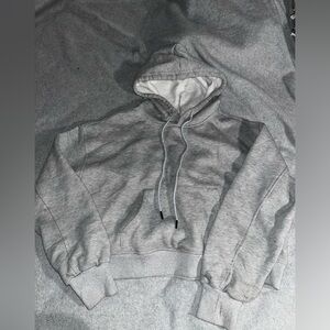 2 Large Light Grey and Dark Grey Sweatshirts